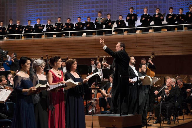Riccardo Chailly bei einem Auftritt in Luzern mit dem Lucerne Festival Orchestra. (Bild: Priska Ketterer/Lucerne Festival)