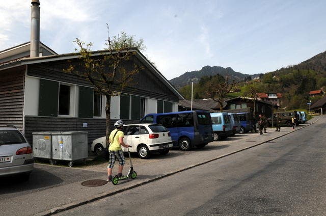 Das Truppenlager Kleine Schliere in Alpnach. Hier entsteht ein Asylzentrum des Bundes. (Bild: Adrian Venetz / Neue OZ)