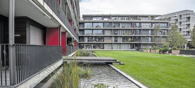 Für diese Überbauung in der Tribschenstadt hat die Wohnbaugenossenschaft ABL städtisches Land im Baurecht erhalten. (Bild: Nadia Schärli (Luzern, 12. September 2017))