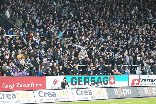 FCL-Fans beim Spiel am Sonntag gegen Servette. (Bild: Roger Zbinden/Neue LZ)
