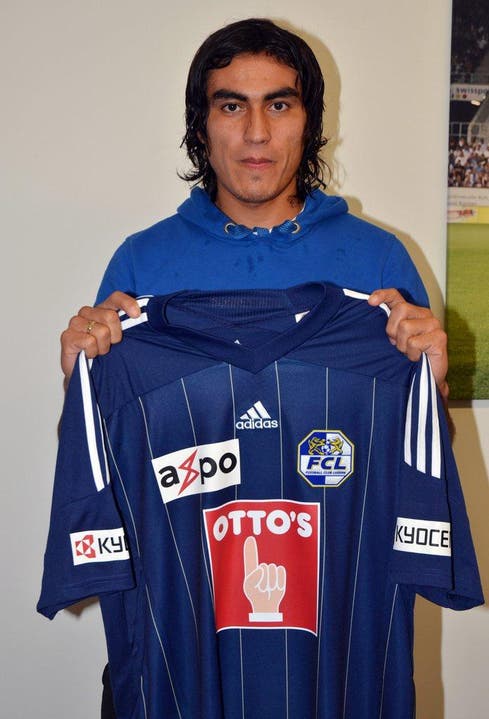 Dario Lezcano wird am 2. Februar 2012 beim FC Luzern vorgestellt. (Bild: FC Luzern)