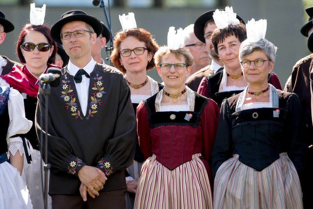 Festakt am Zentralschweizer Jodlerfest am Sonntag, 28. Juni 2015 in Sarnen. (Bild: Philipp Schmidli)