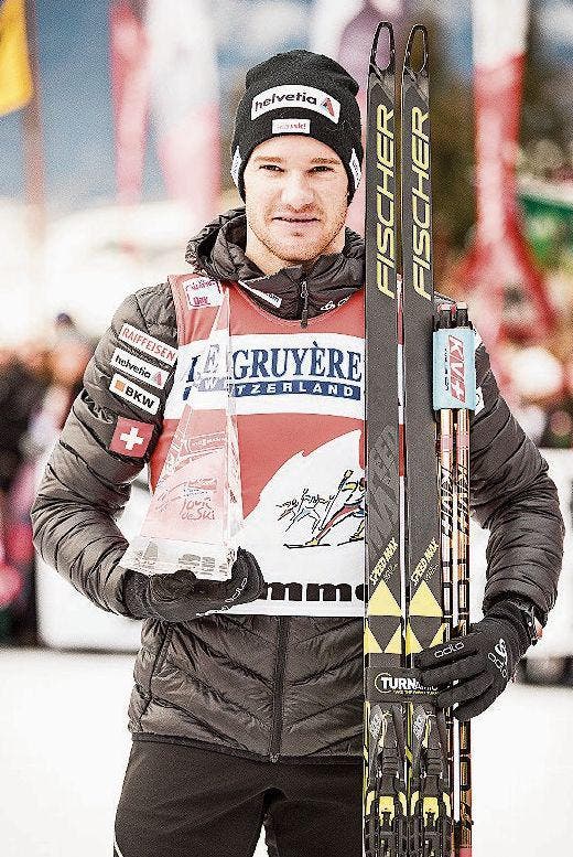 Stolzer Sieger der Tour de Ski 2017/18: Dario Cologna. (Bild: Federico Modica/Freshfocus)