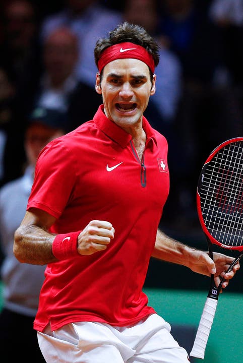 Roger Federer liess kein Break zu (Bild: Keystone)