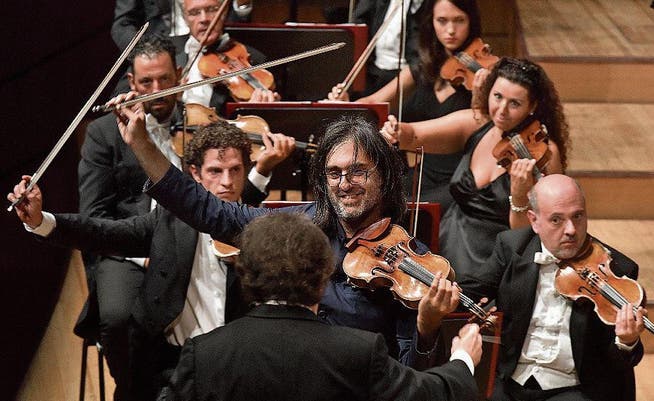 Glänzend disponiert: der griechische Violinist Leonidas Kavakos (49). (Bild: Peter Fischli/Lucerne Festival)