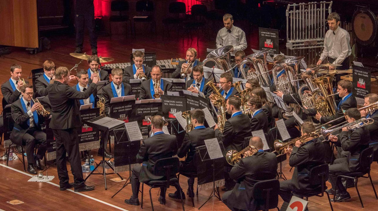 Die Brass Band Kirchenmusik Flühli. (Bild: Philippe Dutoit)