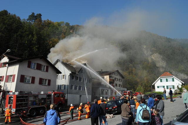 BÜRGLEN: Brand im Zentrum von Bürglen