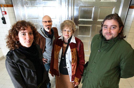 Die Preisträger (von links): Anna-Sabina Zürrer, Ben Meier, Cécile Stadelmann, Christian Kathriner. (Bild Roger Zbinden/Neue OZ)