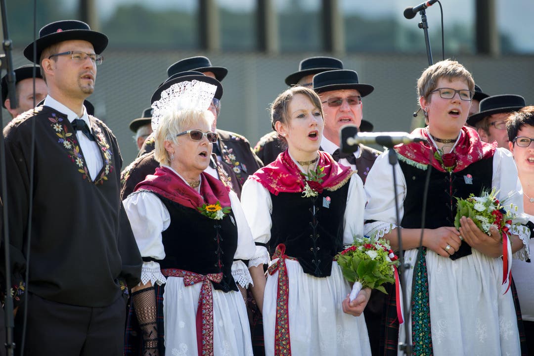 Festakt am Zentralschweizer Jodlerfest. (Bild: Philipp Schmidli)