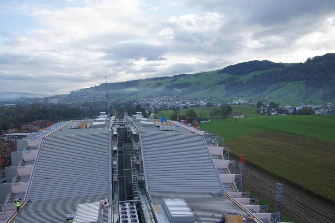 Blick auf das Dach der Anlage. (Bild: Philipp Zurfluh)