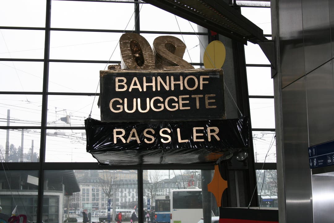 Fasnachtsausstellung im Bahnhof Luzern. (Bild: Stefan Dähler/Neue LZ Online)
