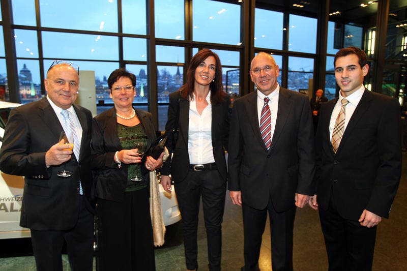 Von links: Bernhard Alpstaeg mit Gattin Anita sowie Sonja, Ernst und Flavio Weber.