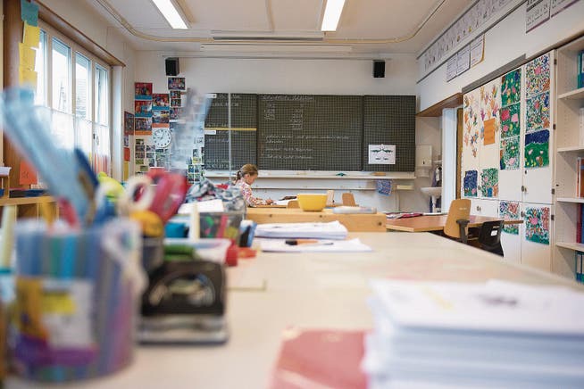 Die Schule in Finstersee leidet unter Schülermangel – jetzt droht die Schliessung. (Bild: Maria Schmid (Menzingen, 4. Mai 2016))