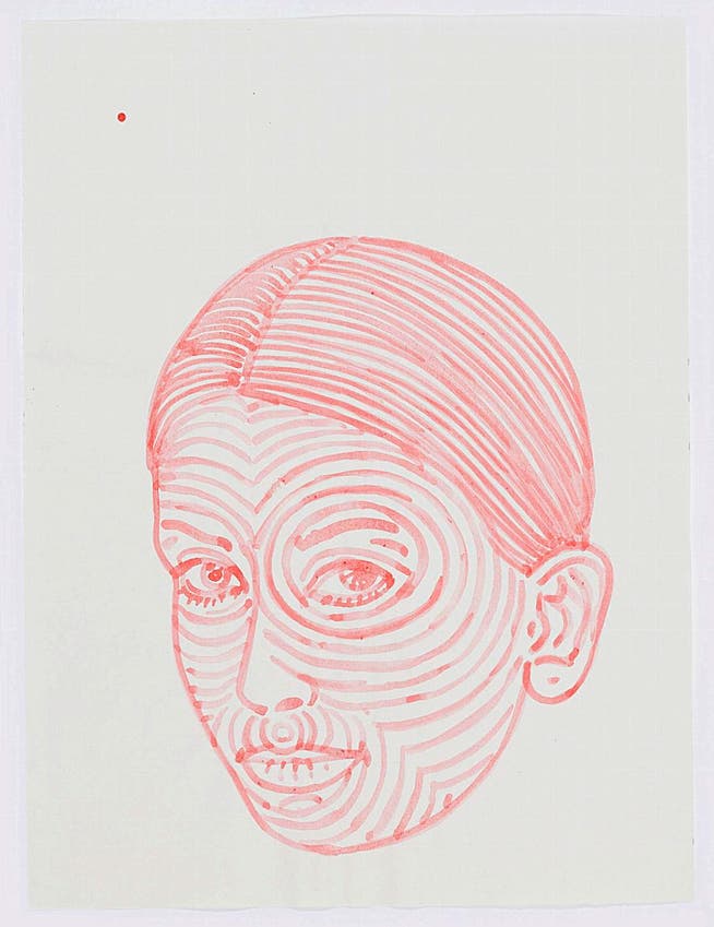 Frauenkopf gezeichnet von Alex Hanimann. (Bild: PD)
