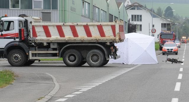 Bei diesem Unfall in Altbüron ist eine 71-jährige Mofafahrerin ums Leben gekommen. (Bild Kantonspolizei Luzern)