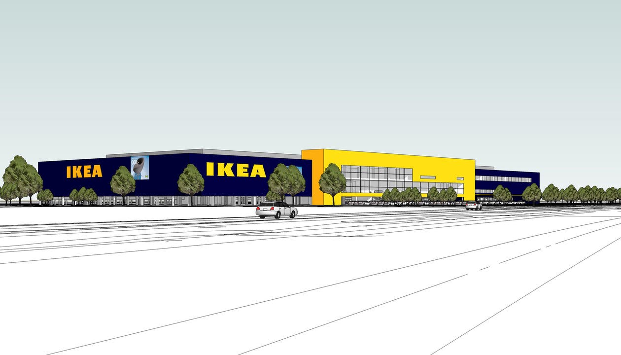 So soll die Ikea dereinst aussehen. (Bild: PD)