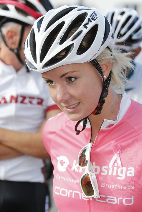 Ariella Kaeslin, Kunstturnerin, Europameisterin, dreifache Schweizer Sportlerin des Jahres (2008-2010) am Start zum Rennen. (Bild: PD / Rémy Steinegger)