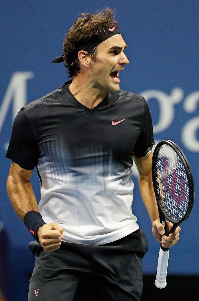 Roger Federer hat am US Open Fahrt aufgenommen. (Bild: Jason Szene/EPA (New York, 2. September 2017))