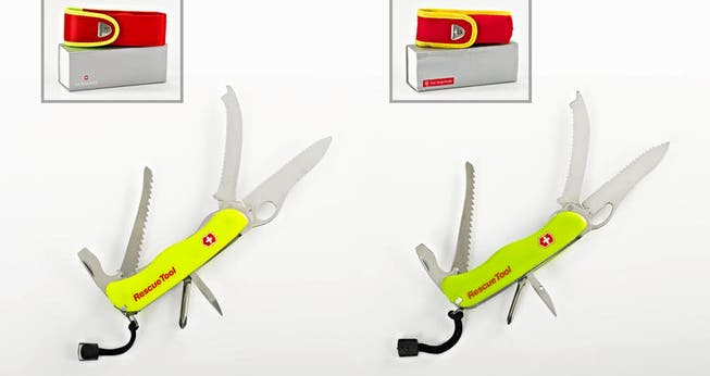 Original (links) und Plagiat: Das Rescue Tool von Victorinox. (Bild: pd)