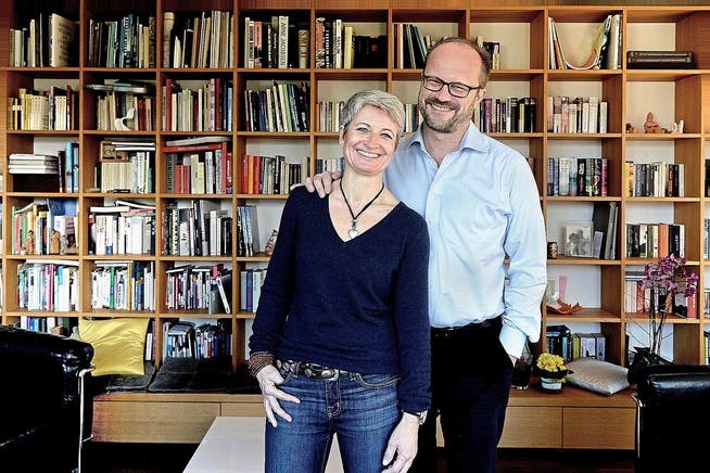Freuen sich auf den Fasnachtsstart: Andreas Moser mit seiner Frau Andreas Moser Burkart. (Bild Nadia Schärli)