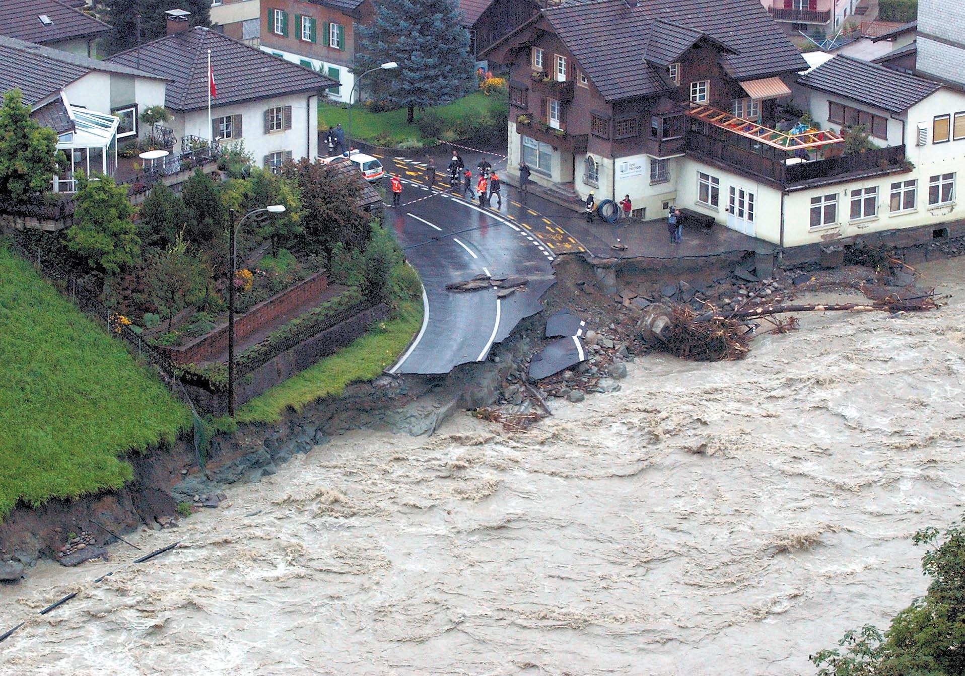 Hochwasser Im Jahr 2005 Im Kanton Luzern