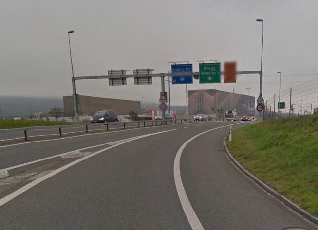 Autobahnanschluss A3 bei Lupfig: Hier passierte der Zwischenfall. (Bild: Google Maps)