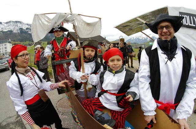 Junge Piraten haben für einmal das Sagen. (Bild: André A. Niederberger / Neue NZ)