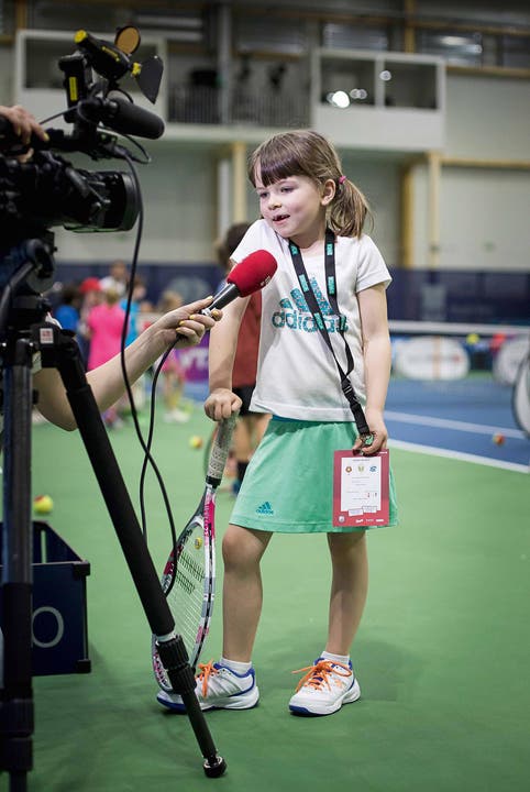 SWISS PRESS PHOTO 18 - 2. PREIS SPORT: TANJA LANDER - Kids-Day am WTA-Tennisturnier in Biel. (Bild: (SWISS PRESS PHOTO/Tanja Lander fuer Bieler Tagblatt))