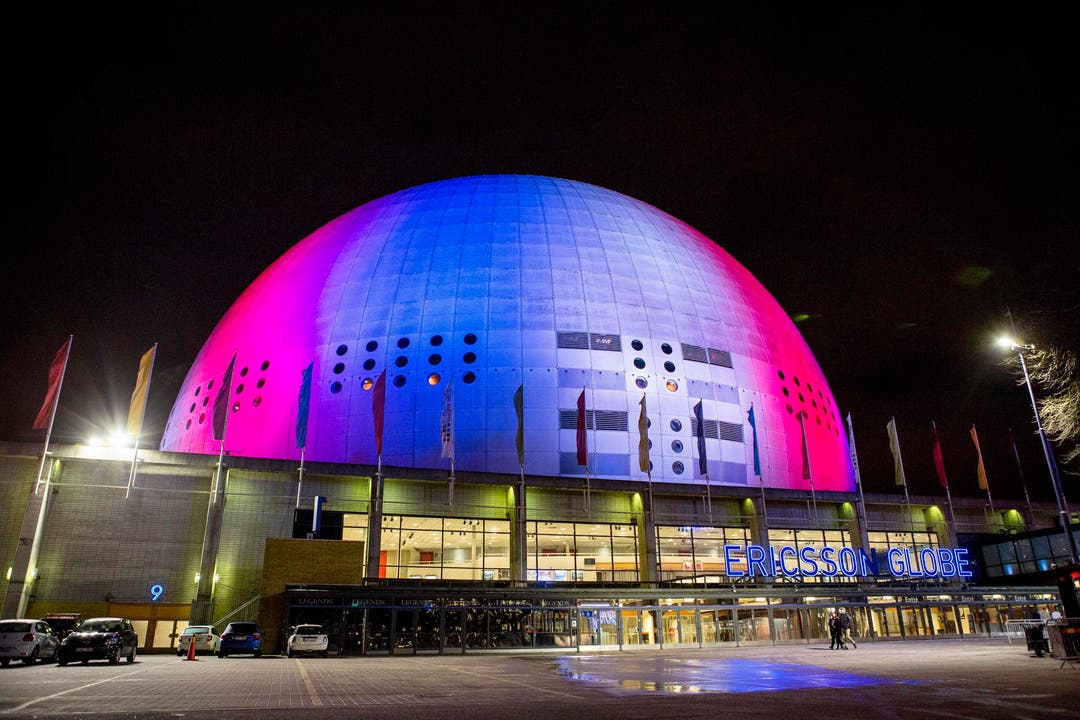 Die Ericsson Globe Arena in Stockholm. (Bild: EPA/CHRISTINE OLSSON)