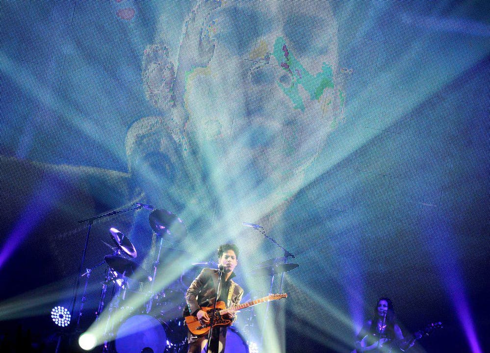 Purple Rain Star Prince bei einem Konzert 2010 in Italien. (Bild: Keystone)