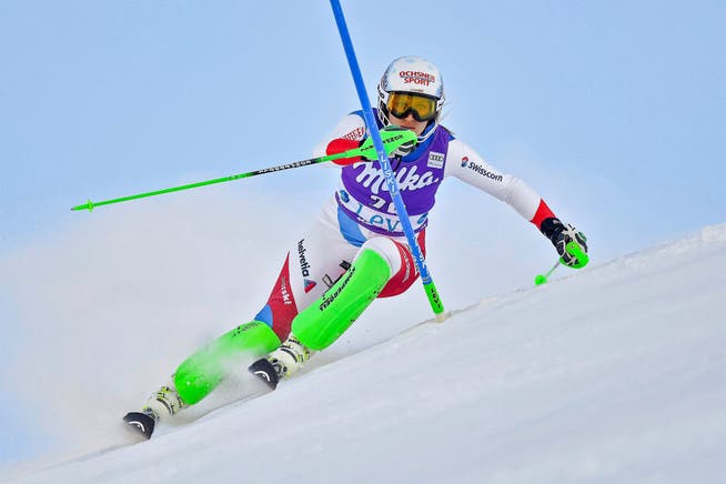 Denise Feierabend steht am Sonntag wieder im Slalom im Einsatz. (Bild: Nisse Schmidt/Freshfocus (Levi, 12. November 2016))
