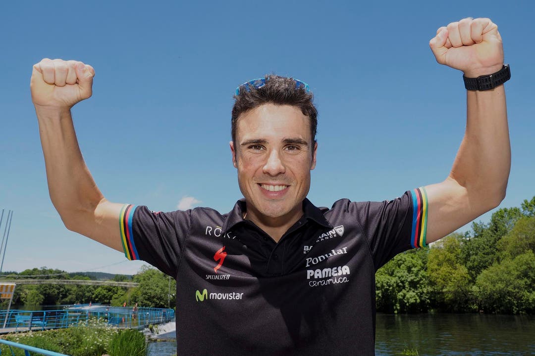 ... auch der fünffache Triathlon-Weltmeister Javier Gomez... (Bild: EPA / Eliseo Trigo)