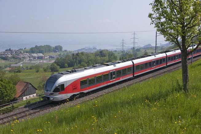 Ein Zug der Südostbahn unterwegs bei Schindellegi. (Bild PD)