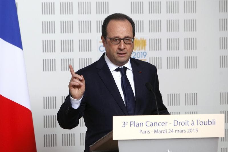Präsident François Hollande: «Es gibt keine Überlebende». (Bild: Keystone)