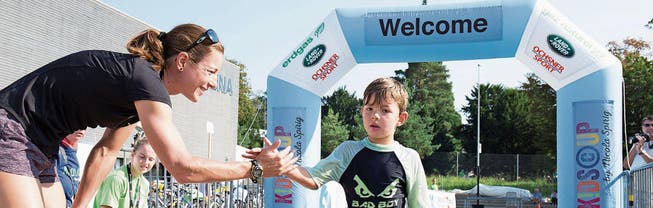 Nicola Spirig wird auch in Sarnen vor Ort sein, um die jungen Athleten im Ziel zu empfangen. (Bild: PD)