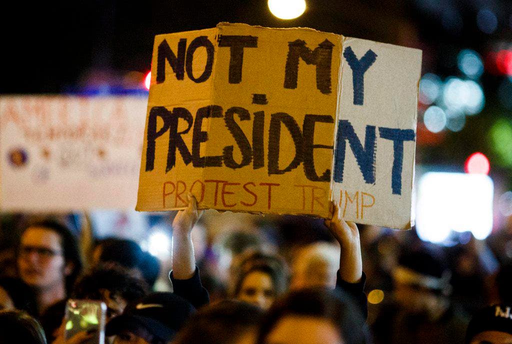 US Presidential Election Protest (Bild: Keystone)