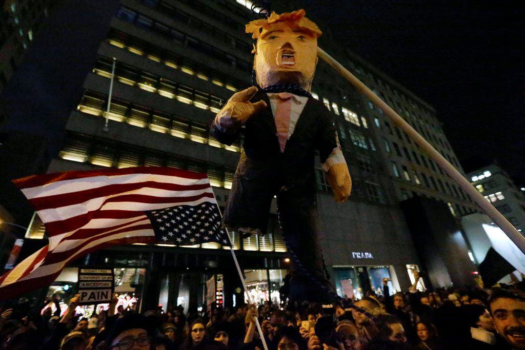 US Presidential Election Protest (Bild: Keystone)