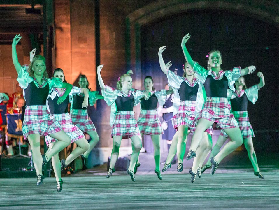 Die Ailsa Highland Tänzer aus Schottland. (Bild: Keystone / Patrick Staub)