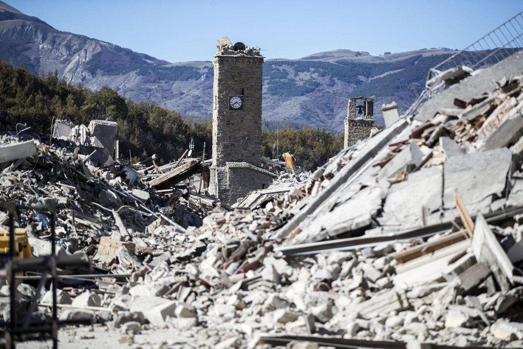 Quake in central Italy (Bild: Keystone)