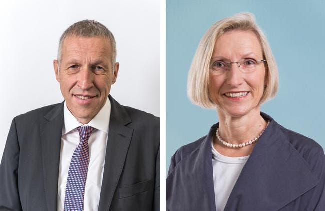 Konrad Graber (CVP) und Prisca Birrer-Heimo (SP). (Bilder Neue LZ / PD)