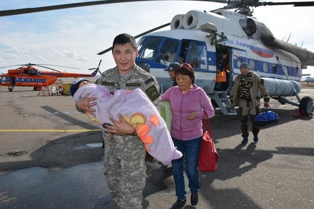 Kleinkind überlebt drei Tage alleine in Sibiriens Wildnis. (Bild: EMERCOM/ Republic of Tuva)