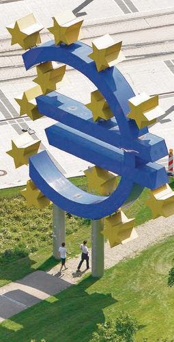 Die Europäische Zentralbank ist ein Pfeiler in der Eurokrise. (Bild: epa/Mauritz Antin)