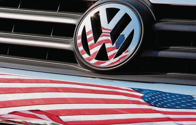 Einigung in den USA: Allerdings schreibt VW wegen immenser Kosten 2015 einen Verlust von 1,6 Milliarden Euro &ndash; den grössten seiner Geschichte. (Bild: epa/Friso Gentsch)