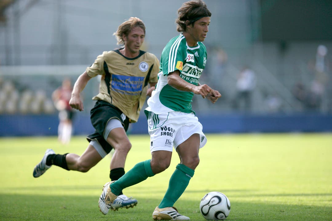Davide Callà sorgte im Sommer 2008 mit seinem Transfer zu GC für Unmut bei den Fans des FC St.Gallen. Als Kapitän verliess er die Espen, nachdem der Abstieg in die Challenge League feststand. Sein Wechsel spülte 440'000 Franken in die Kassen der Ostschweizer. (Bild: Sam Thomas)