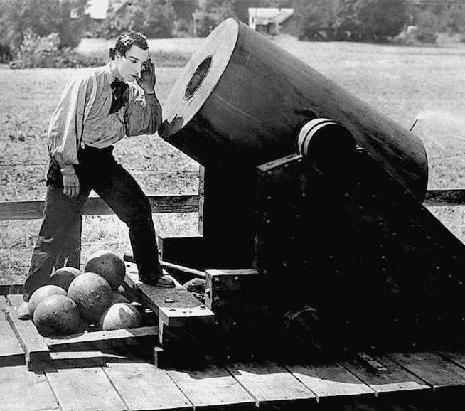 Auch «The General» mit Buster Keaton läuft am Samstag an den Stummfilmkonzerten im Kirchgemeindehaus St. Georgen. (Bild: pd)
