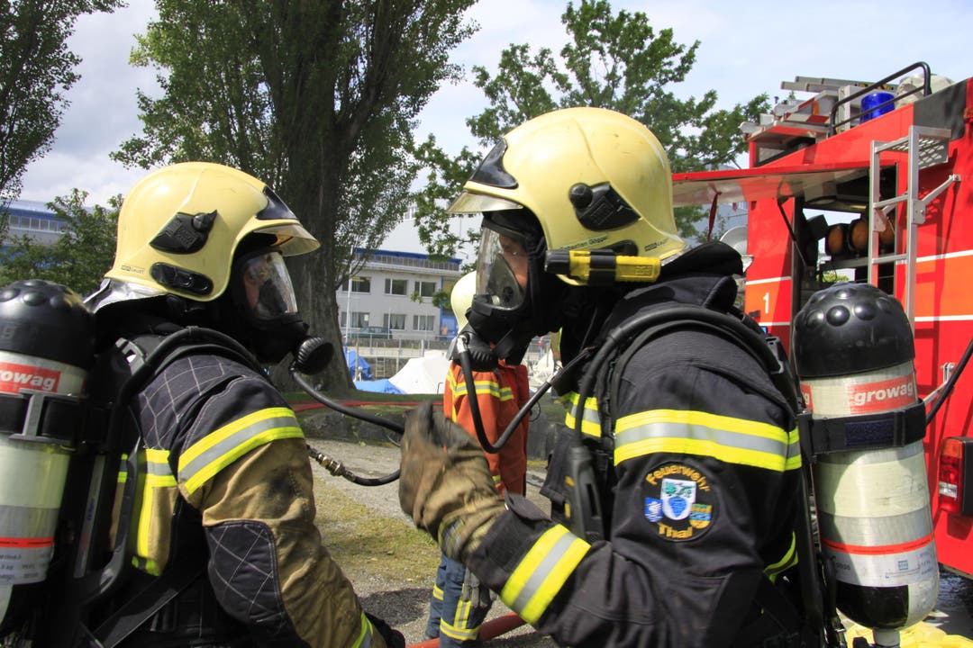 Die Atemschutztruppe der Feuerwehr war im Einsatz. (Bild: Rudolf Hirtl)