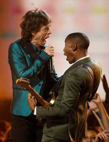Mick Jagger mit Raphael Saadiq (Bild: Keystone)