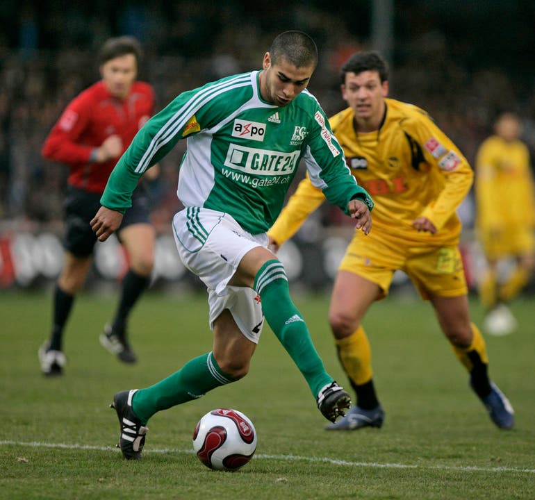 Der Argentinier Jesús Méndez trug nur während einer Saison das Trikot des FC St.Gallen und kehrte im Sommer 2008 in seine Heimat zu CA Rosario zurück. Ablösesumme: 600'000 Franken. (Bild: Michel Canonica)
