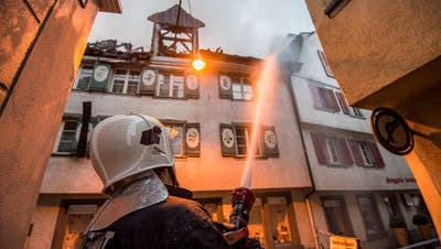 Brand in der Altstadt von Steckborn