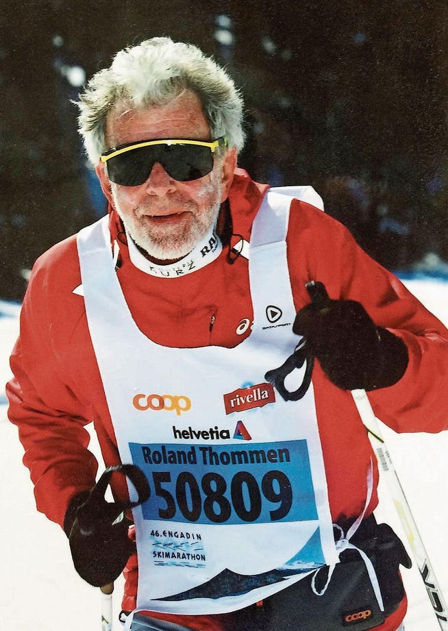 Roland Thommen am Engadiner Skimarathon 2014. (Bild: PD)